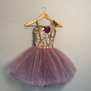 Costume, ballet, Curtain Call, pink, purple, gold, size CME